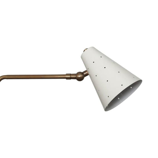 Mid Century Single Light Articulated Brass Sconce Italian Brass Style Wall Lamp Light Fixture