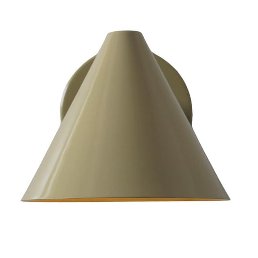 Mid Century Style Wall Sconce Stilnovo Style Single Light Cone Shade Brass Wall Sconce Beside Wall Lamp Colored Sconce Light Fixture