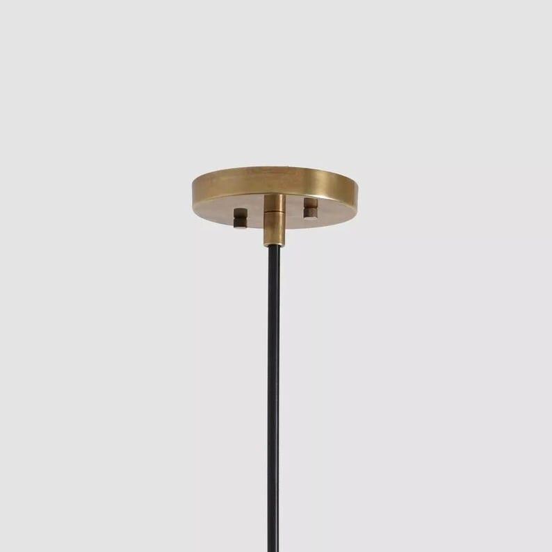 Modern Brass Pendant Light Counterweight Pendant Lamp - Brass Shade Lamp Raw Brass Finish Bedroom Lights Fixture