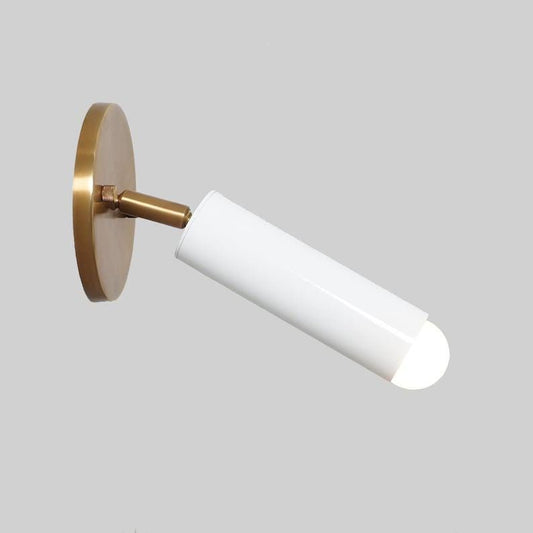 Mid Century Single Light Wall Sconce Pivot Shade Brass Sconce Style Brass Wall Mount Lamp Light Fixture