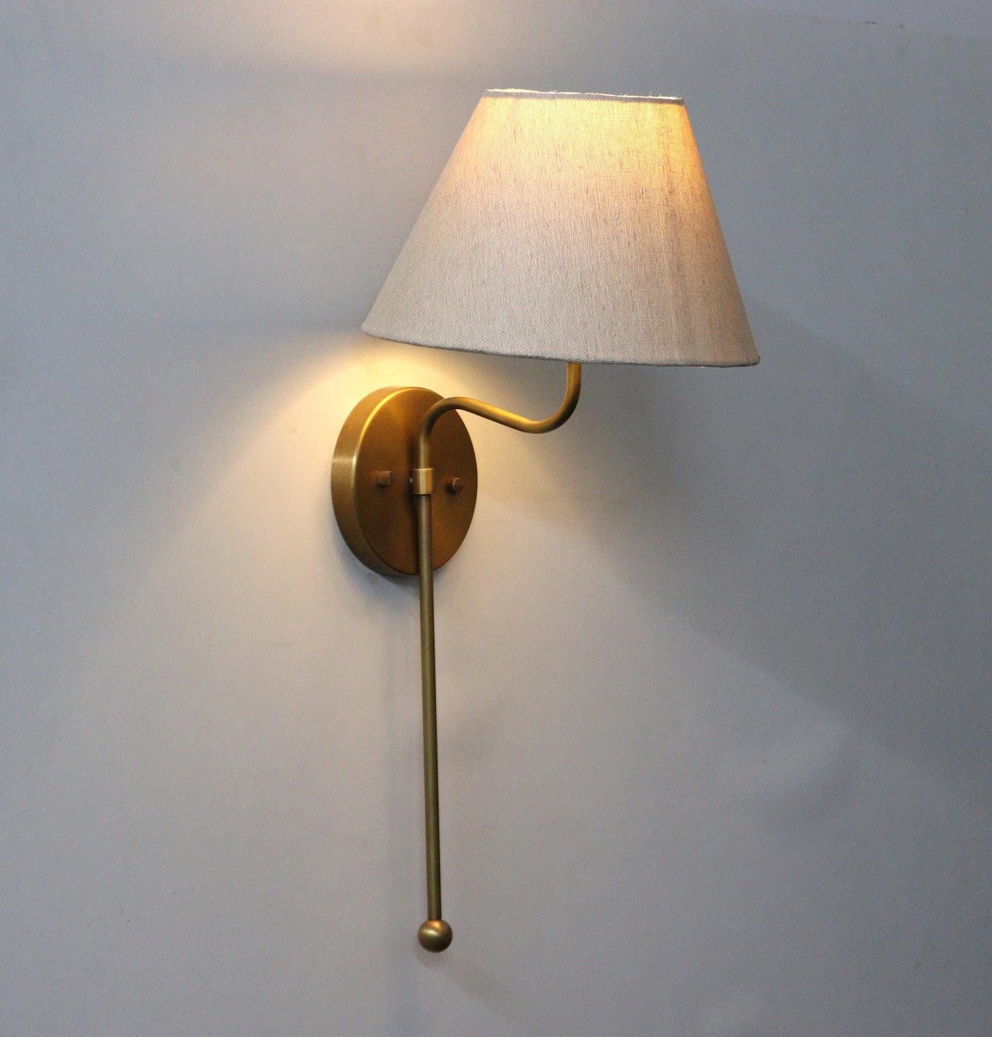 Artisanal Opulence Handcrafted Elegant Brass Wall Lamp ~ Timeless Piece For Home Decor Light