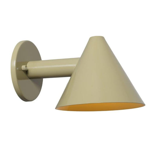 Mid Century Style Wall Sconce Stilnovo Style Single Light Cone Shade Brass Wall Sconce Beside Wall Lamp Colored Sconce Light Fixture