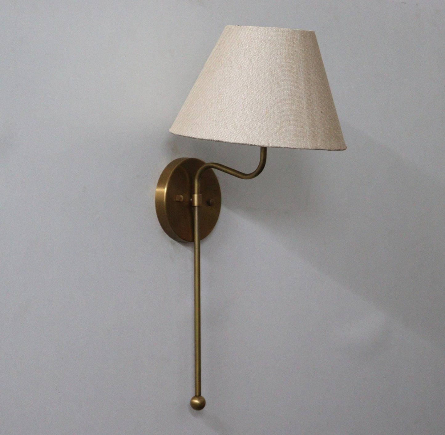 Artisanal Opulence Handcrafted Elegant Brass Wall Lamp ~ Timeless Piece For Home Decor Light