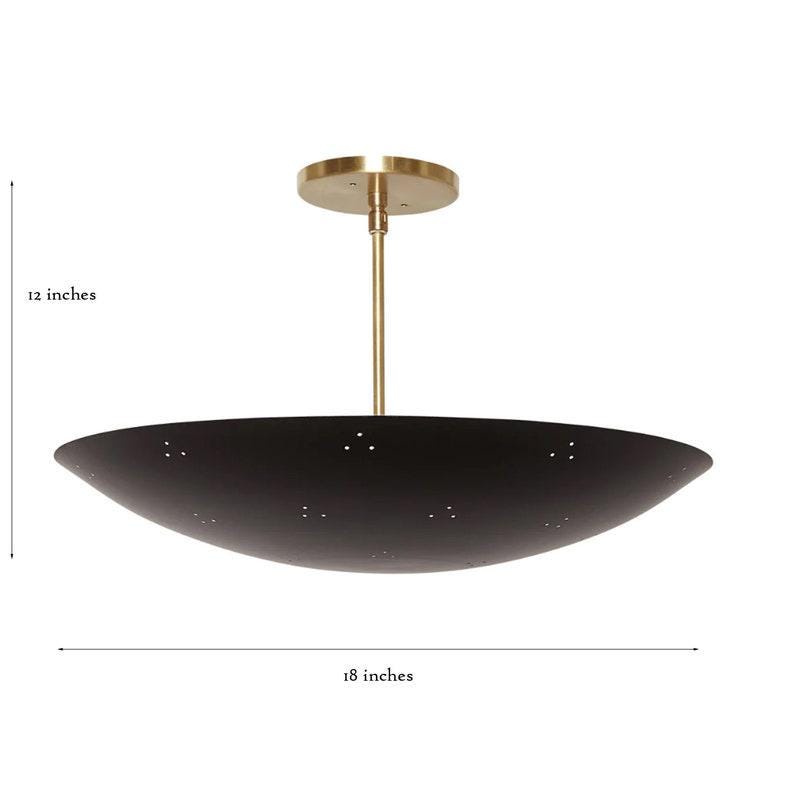 Mid Century Style Ceiling Flush Mount Six Light Brass Pendant Light Ceiling Fixture Light Premium Quality