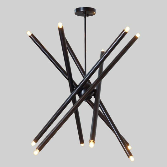 Twelve Lights Brass Sputnik Spiral Ceiling Light Chandelier Modern Home Ceiling Light Black Brass Finish Bedroom Lights Fixture