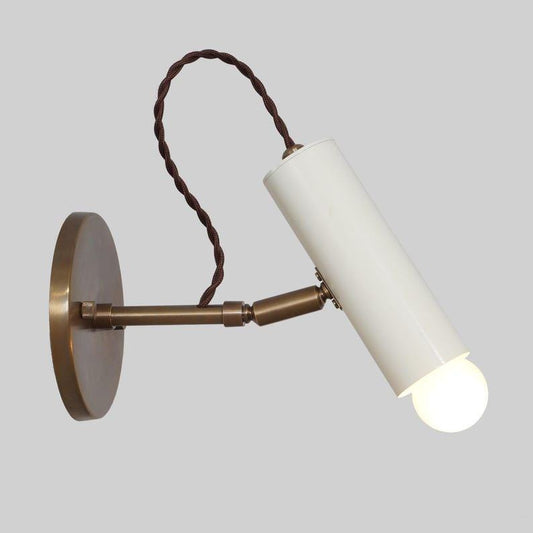 Mid Century Single Light Pivot Shade Raw Brass Wall Sconce Style Brass Wall Mount Lamp Light Fixture