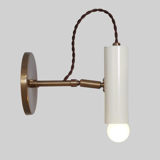 Mid Century Single Light Pivot Shade Raw Brass Wall Sconce Style Brass Wall Mount Lamp Light Fixture