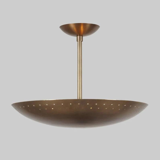 Ceiling Brass Flush Mount Mid Century Fixture Pendant 6 Light Raw Brass Sputnik Chandelier Light Fixture